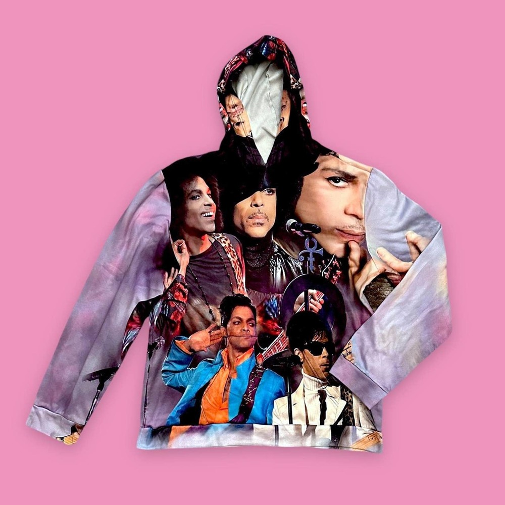 Purple Prince Collage Hoodie Sz XL
